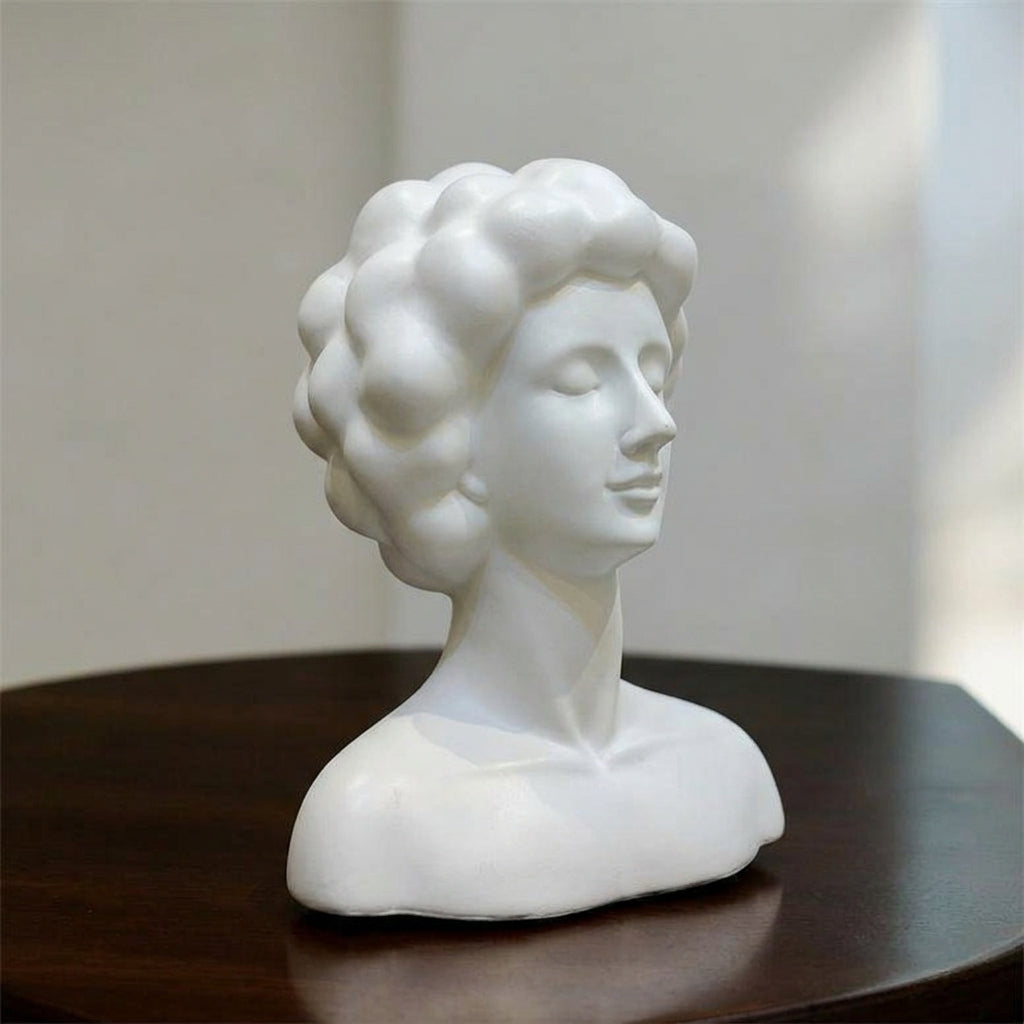White Ceramic Sculpture For Spiritual Gift
