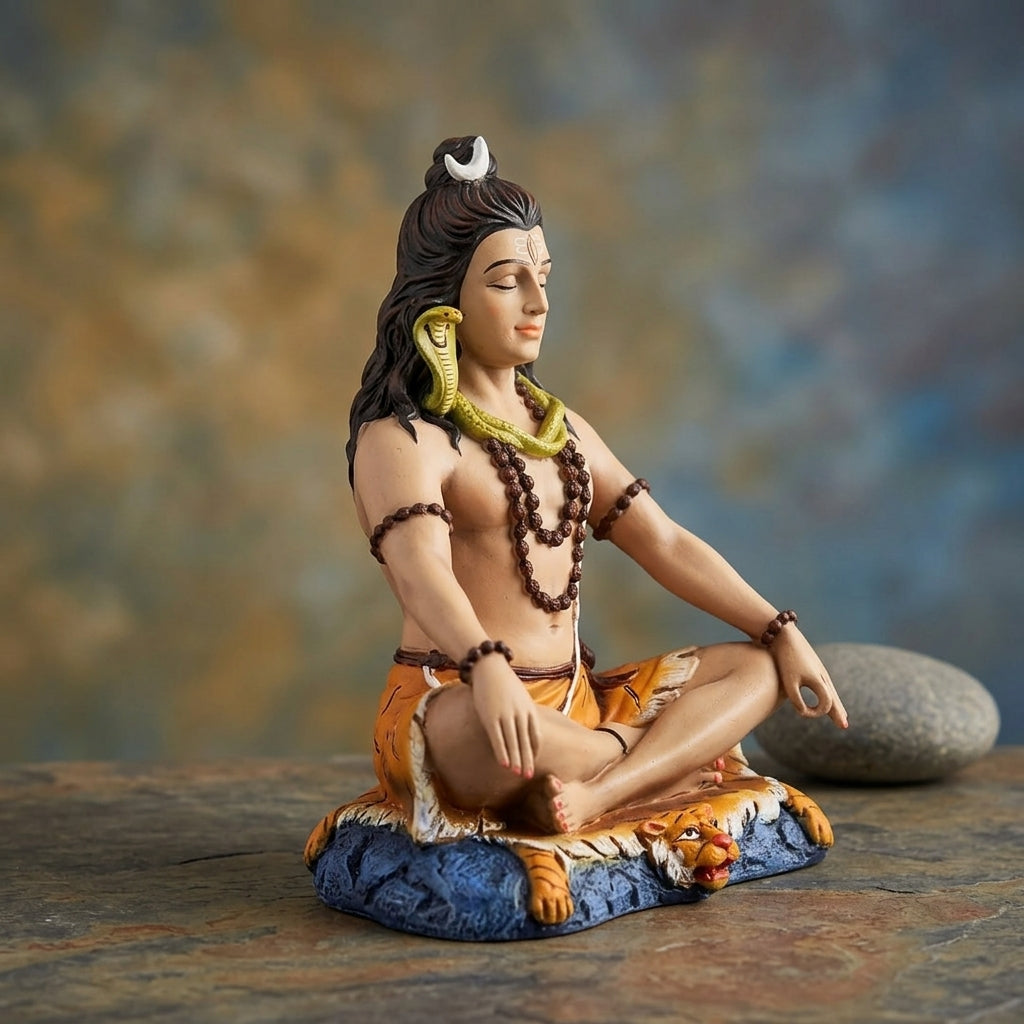 Beige Resin Idol For Spiritual Gift