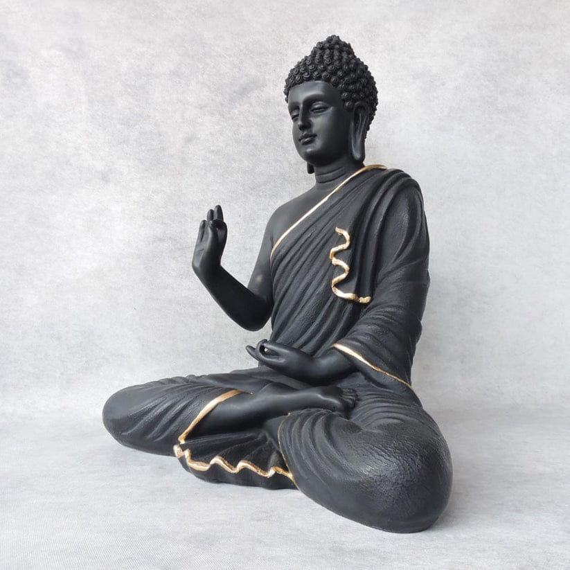 Black & Gold Resin Figurine For Spiritual Gift