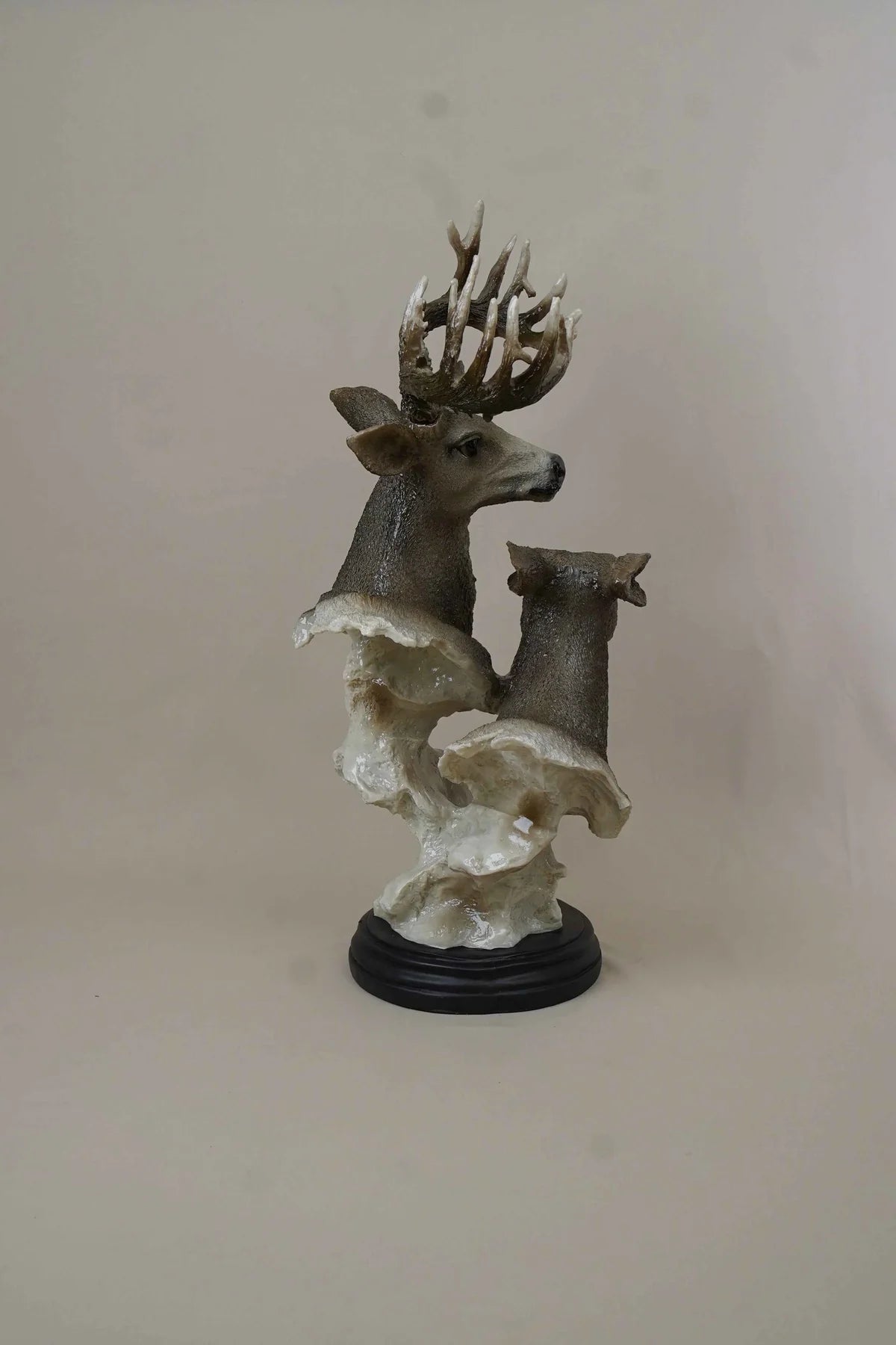 Imperial Deer Duo Decor Statue