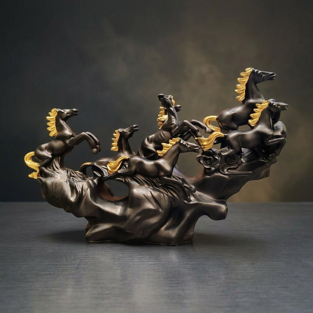 Bronze & Gold Resin Showpiece For Spiritual Gift