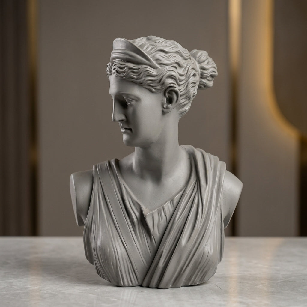 Off White Resin Sculpture For Spiritual Gift