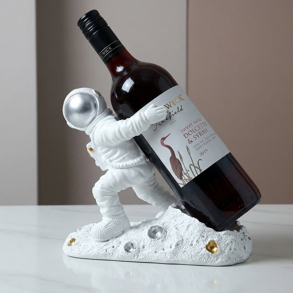 White Resin Wine Bottle Holder For Spiritual Gift
