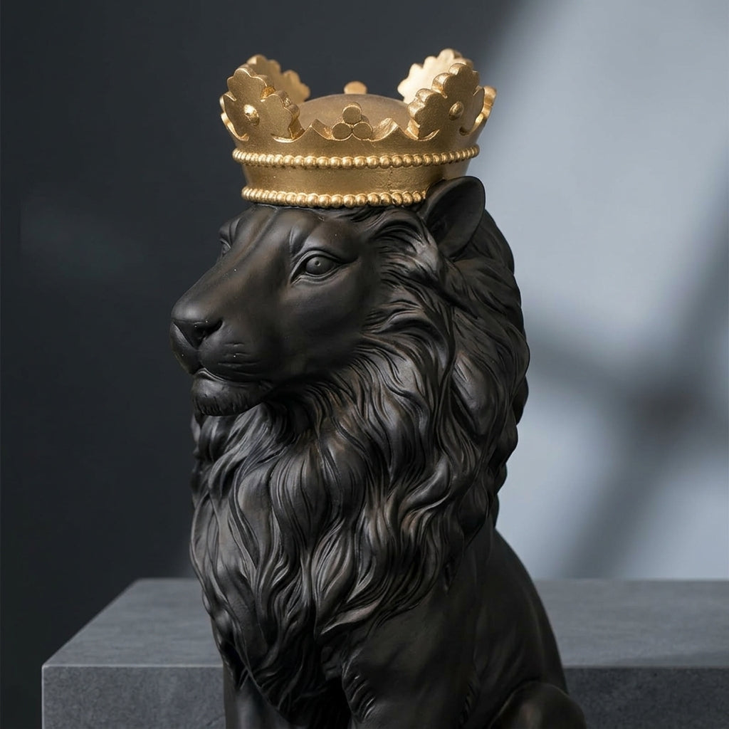 Black & Gold Resin Showpiece For Spiritual Gift