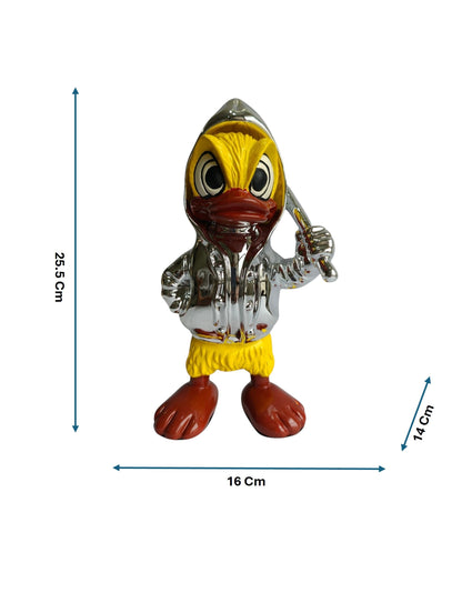 Donald Duck Table Decor Figurine - Metallic Character Sculpture