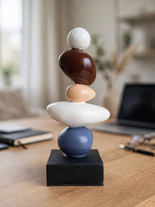 Zen Stacking Pebble Sculpture - Trinit Decor
