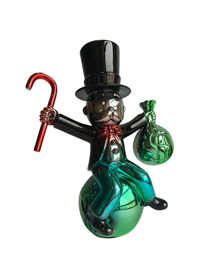 Monopoly Man Money Maker Showpiece - Luxury Metallic Table Decor
