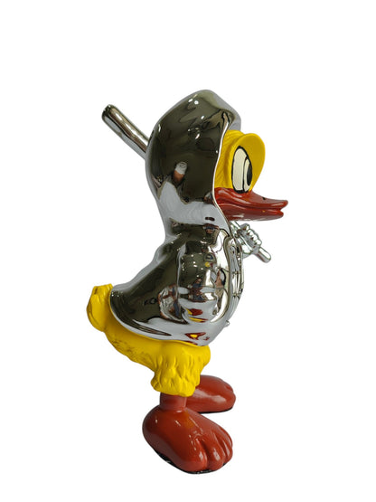 Donald Duck Table Decor Figurine - Metallic Character Sculpture