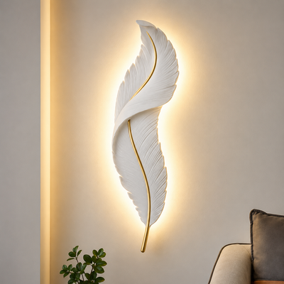 Luxury Feather LED Wall Lamp