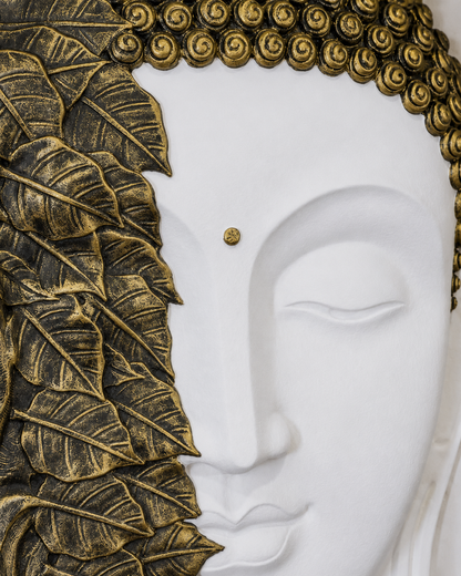 Polyresin Buddha Face Hanging with Bodhi Tree