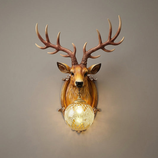 Antique Gold Resin Wall Sconce For Spiritual Gift