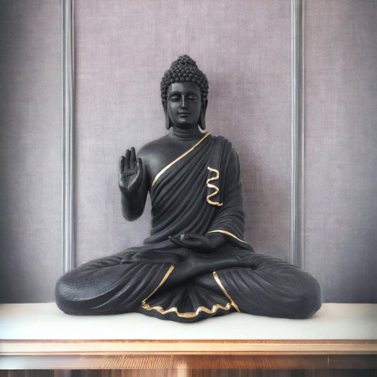 Black & Gold Resin Figurine For Spiritual Gift