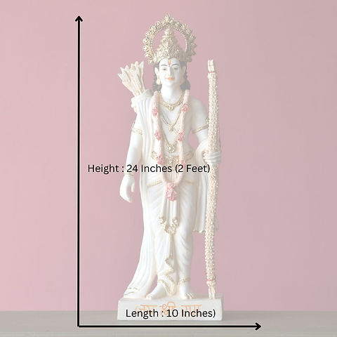 Lord Shri Ram Idol / Statue with Bow and Arrow