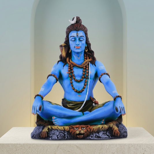 Blue Resin Idol For Spiritual Gift