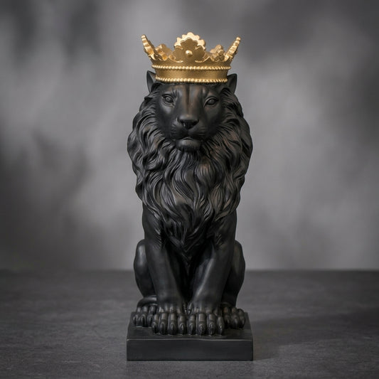 Black & Gold Resin Showpiece For Spiritual Gift